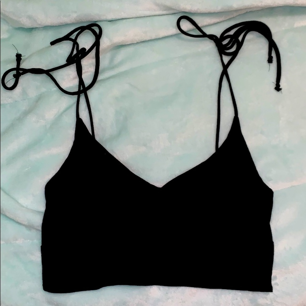 Black crop top NWOT